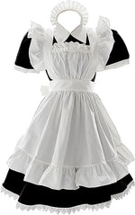 Load image into Gallery viewer, sample image of 1/4 scale anime figures maid dress, a classic black&white japanese maid costume