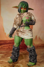 Load image into Gallery viewer, 120cm Goblin Sex Doll Barza, Green Skin Shortstack Goblin Hentai Figure