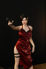 Load image into Gallery viewer, 65cm Resident Evil Hentai Sex Doll Ada Wong with Red Dress