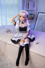 Load image into Gallery viewer, 80cm Maid Mini Sex Doll Sakuya, While Hair Anime Maid Girl Sex Doll