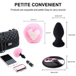 Load image into Gallery viewer, Bunny Tail Vibrating Anal Plug, Remote Sex Toy for BDSM Animal Plays