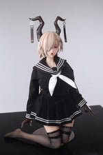 Load image into Gallery viewer, Ahegao Azur Lane Sex Doll Owari, Huge Tits & Horns Kimono Hentai Figure