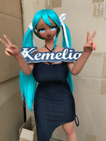 Load image into Gallery viewer, 60cm Brazilian Miku Hentai Sex Doll, Tan Big Breasts Ahegao Miku Sex Doll
