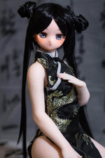 Load image into Gallery viewer, Blue Archive Mini Sex Doll Kisaki, Chinese Dress 60cm Hentai Figure with Cool Face