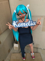 Load image into Gallery viewer, 60cm Brazilian Miku Hentai Sex Doll, Tan Big Breasts Ahegao Miku Sex Doll