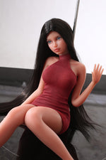 Load image into Gallery viewer, Tanned Skinny 60cm Mini Sex Doll Via, Black Hair Sexy Filipina Figure (Customized)