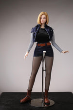 Load image into Gallery viewer, Dragon Ball Sex Doll Android 18, Blonde Hair Cowgirl Mini Sex Doll (65cm)