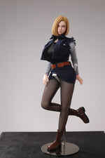 Load image into Gallery viewer, Dragon Ball Sex Doll Android 18, Blonde Hair Cowgirl Mini Sex Doll (65cm)