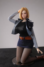 Load image into Gallery viewer, Dragon Ball Sex Doll Android 18, Blonde Hair Cowgirl Mini Sex Doll (65cm)