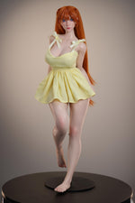 Load image into Gallery viewer, 73cm Evangelion Mini Sex Doll Asuka with Yellow Dress