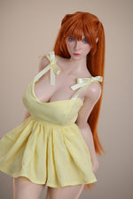 Load image into Gallery viewer, 73cm Evangelion Mini Sex Doll Asuka with Yellow Dress