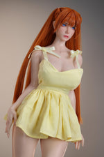 Load image into Gallery viewer, 73cm Evangelion Mini Sex Doll Asuka with Yellow Dress