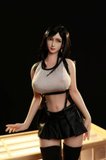 Load image into Gallery viewer, Realistic Anime Sex Doll Tifa Lockhart with Purple Dress & Classic Outfit