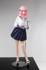 Load image into Gallery viewer, Honkai Sex Doll Elysia, Ahegao Pink Hair Hentai Figure (Sailor Uniform)