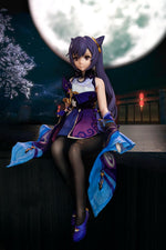 Load image into Gallery viewer, Keqing Sex Doll with Resin Head, 1/4 Scale Genshin Impact Hentai Figure