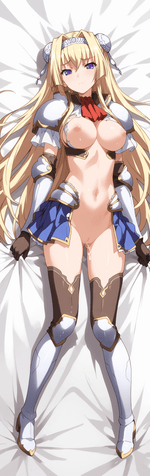 画像をギャラリービューアに読み込む, 黒獣 抱き枕カバー アリシア・アルクトゥルス 金髪姫騎士 抱き枕カバー