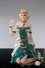 Load image into Gallery viewer, Mini Anime Sex Doll Princess Zelda, Blonde Hair Elf Hentai Figure