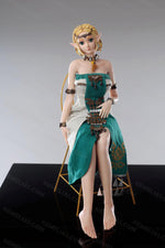 Load image into Gallery viewer, Mini Anime Sex Doll Princess Zelda, Blonde Hair Elf Hentai Figure