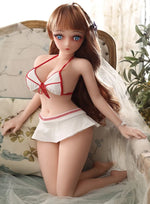 Load image into Gallery viewer, Mini realistic 65cm sex doll, anime cute petite sex doll Mina on knees