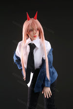 Load image into Gallery viewer, Mini Sex Doll Power of Chainsaw Man (70cm), Ahegao Hentai Figure
