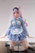 Load image into Gallery viewer, Nekopara Sex Doll Vanilla, 1/3 Scale White Hair Maid Catgirl Hentai Figure