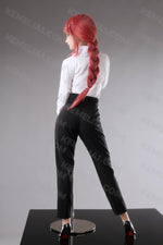 Load image into Gallery viewer, Realistic 76cm Makima Mini Sex Doll, Red Ponytail Handsome Hentai Figure