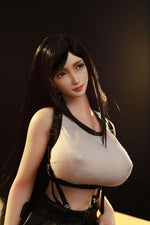 Load image into Gallery viewer, Realistic Anime Sex Doll Tifa Lockhart with Purple Dress & Classic Outfit