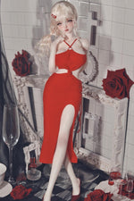 Load image into Gallery viewer, Red Sexy Long Dress for 1/3 Scale Figures, 60 - 65cm BJD Fashion Dress