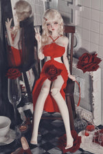 Load image into Gallery viewer, Red Sexy Long Dress for 1/3 Scale Figures, 60 - 65cm BJD Fashion Dress