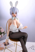 画像をギャラリービューアに読み込む, 65cmアニメラブドール雪女さん雪乃みふゆ、未亡人巨乳ラブドール、バニーガールアヘ顔フィギュア