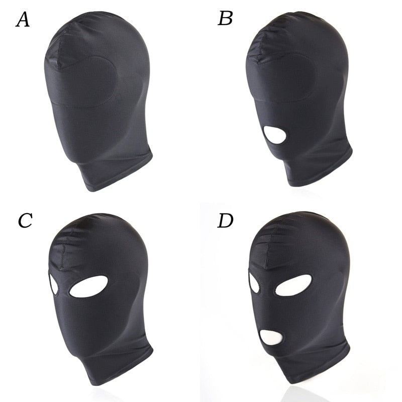 123 Hole Men Women Adult Spandex Open Mouth Face Eye Head Mask Costu Kemelia 7387