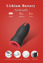 Load image into Gallery viewer, 3-in-1 Swinging Vibrating Heating Masturbator