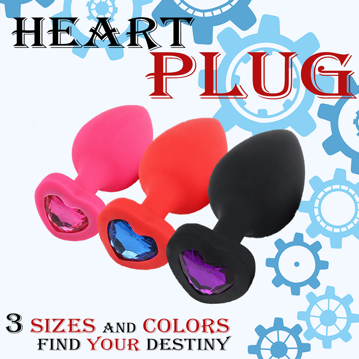 Heart Shaped Butt Plug - Diamond Butt Plug For Men, Prostate Massage A Kemelia Heart Shaped Butt Plug - Diamond Butt Plug For Men, Prostate Massage A Kemelia
