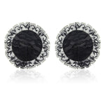 Load image into Gallery viewer, Black Adhesive Lace Nipple Covers
