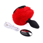 Load image into Gallery viewer, Bunny Tail Vibrating Anal Plug, Remote Sex Toy for BDSM Animal Plays