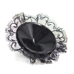 Load image into Gallery viewer, Black Adhesive Lace Nipple Covers