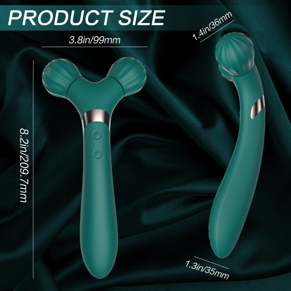 Female Sex Toys Two-Wheel Rolling Vibrator 9-Frequency G-Spot Massage Kemelia Female Sex Toys Two-Wheel Rolling Vibrator 9-Frequency G-Spot Massage Kemelia