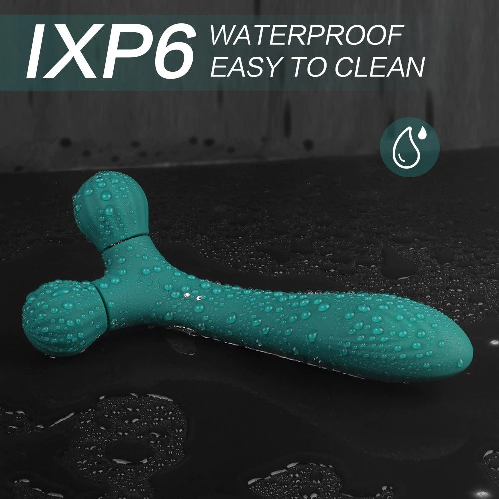 Female Sex Toys Two-Wheel Rolling Vibrator 9-Frequency G-Spot Massage Kemelia Female Sex Toys Two-Wheel Rolling Vibrator 9-Frequency G-Spot Massage Kemelia