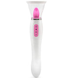 Load image into Gallery viewer, Clit Pump Sucking & Licking Vibrator, 3-in-1 G-Spot Vibrator, Color White