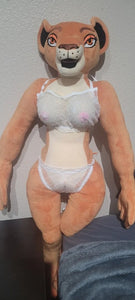 100cm Furry Mini Sex Doll Lioness, Stuffed Sexy Feline Sex Doll