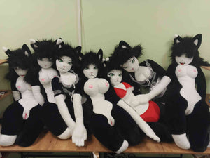 160cm Adorable Maid Catgirl Furry Sex Doll