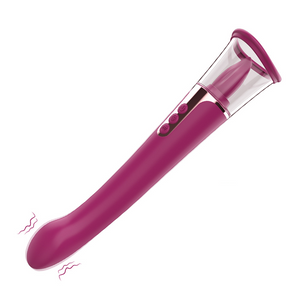 Clit Pump with G-spot Vibrator, Sucking & Licking Clit Stimulator Kemelia Clit Pump with G-spot Vibrator, Sucking & Licking Clit Stimulator Kemelia