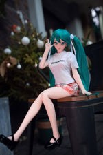Load image into Gallery viewer, 60cm Vocaloid Mini Sex Doll Miku, Green Hair Japanese Anime Sex Doll
