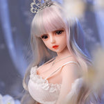 Load image into Gallery viewer, 65cm Anime mini sex doll, white hair little princess Elizabeth&#39;s profile face
