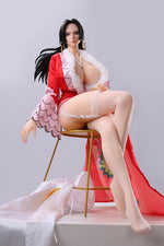 Load image into Gallery viewer, 65cm Anime Sex Doll Boa Hancock crossing her sexy long legs

