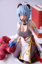 Load image into Gallery viewer, 65cm Ganyu Sex Doll, Ahegao Sex Doll, Impact Hentai Cast Off Figure, ahegao face sitting on ground
