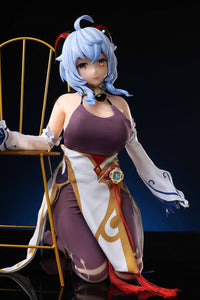65cm Ganyu Sex Doll, Ahegao Sex Doll, Impact Hentai Cast Off Figure kneeing on ground