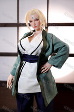 画像をギャラリービューアに読み込む, 73cm Realistic Anime Sex Doll Tsunade, Naruto Blonde Milf Hentai Figure
