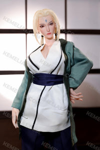 73cm Realistic Anime Sex Doll Tsunade, Naruto Blonde Milf Hentai Figur   Kemelia