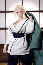 画像をギャラリービューアに読み込む, 73cm Realistic Anime Sex Doll Tsunade, Naruto Blonde Milf Hentai Figure
